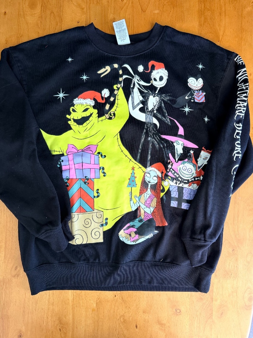 Disney Nightmare Before Christmas Jack Skellington Sweatshirt Black Sm 4-6 649